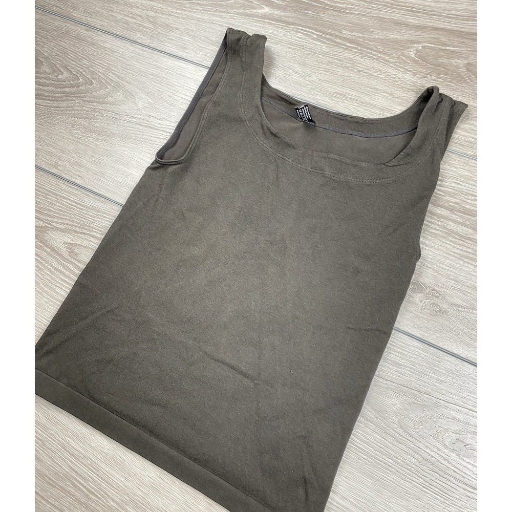 Wolford Women's Fitted Sleeveless‎ Tank Opaque Natural Brown Size Large